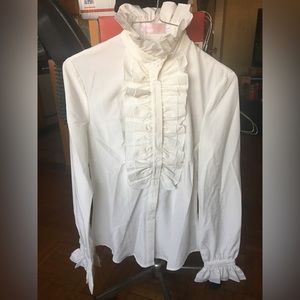 NWT Blingor Romantic Ruffle Blouse Women’s Size Large